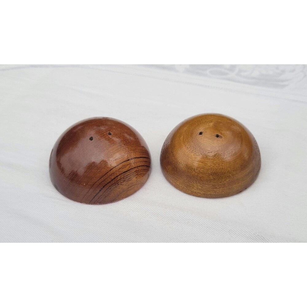 Danish Style MCM Teak? Half Moon Wooden Paperweights? Felt bottom
